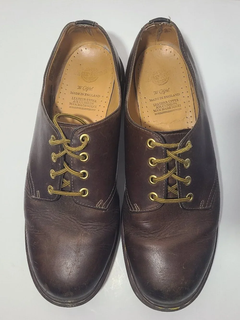 Vintage Dr Martens (1561 59) Oxford Brown Men's Shoes Size 12 Made in England
